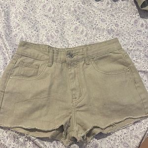 Khaki shorts from shein